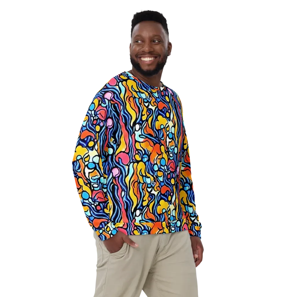 Kinetic Stained Glass on Sweatshirt — Front
