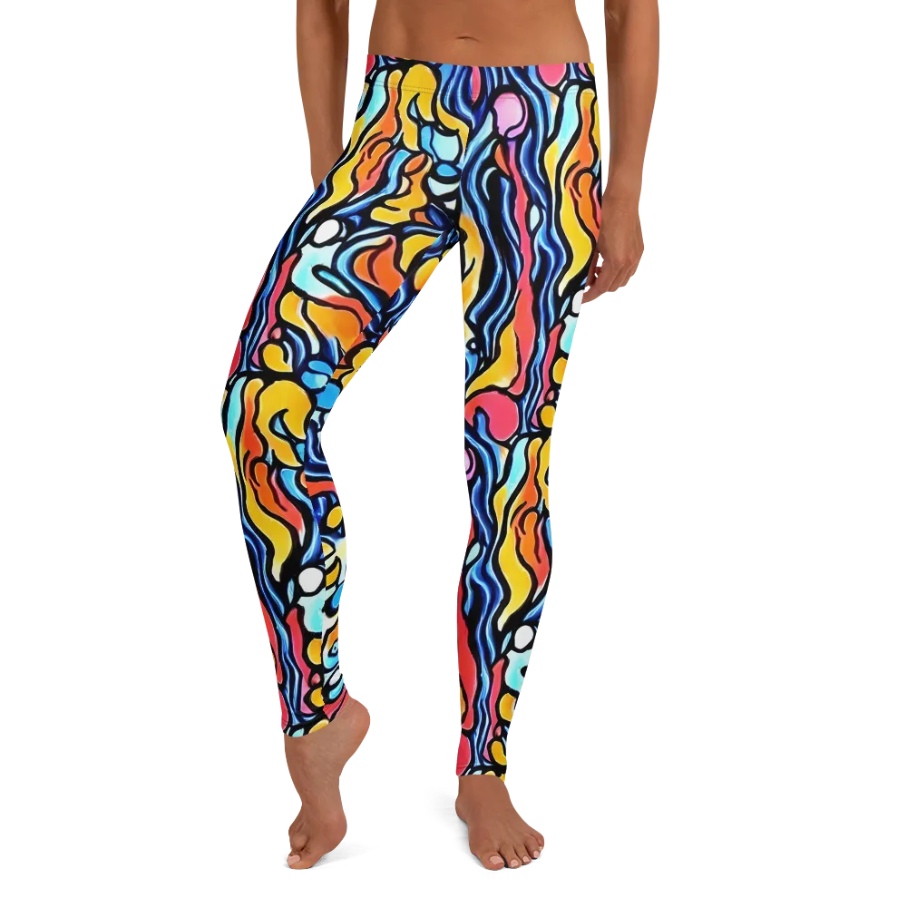 Kinetic Stained Glass on Leggings — Front