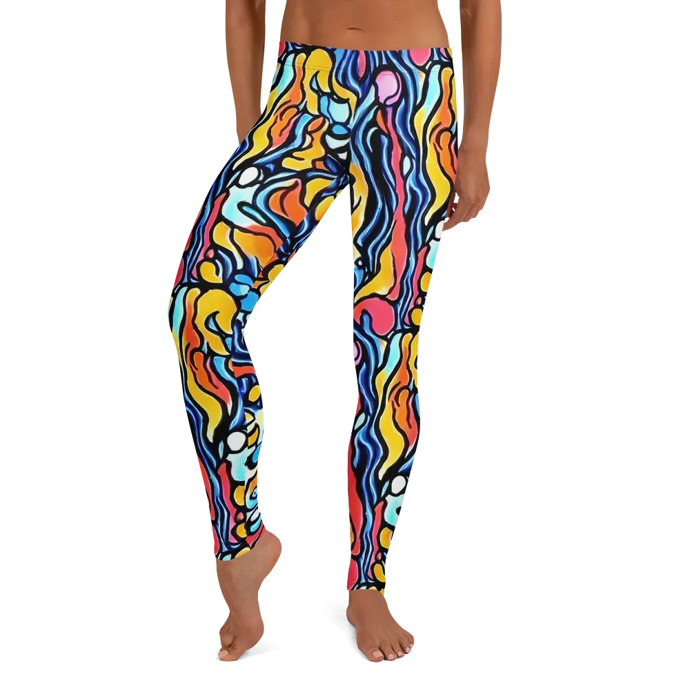 Kinetic Stained Glass on Leggings — Front