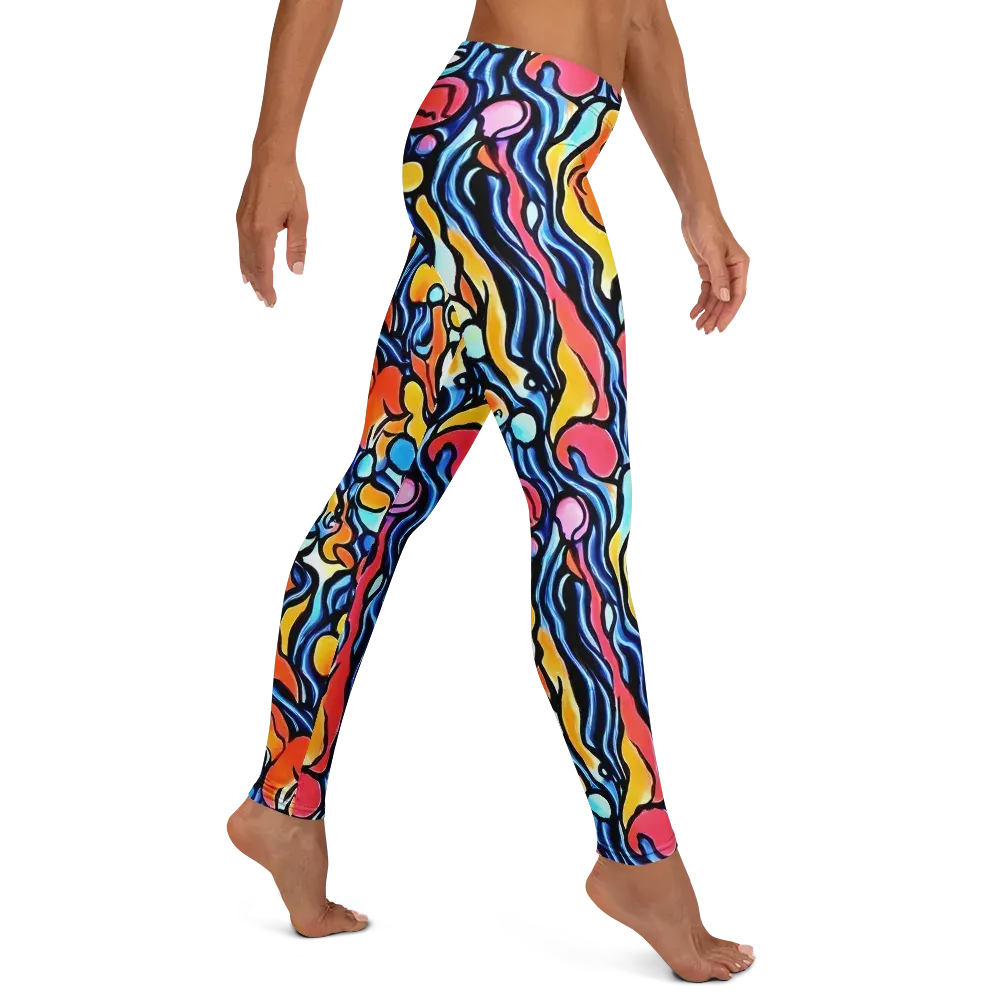 Kinetic Stained Glass on Leggings — Right