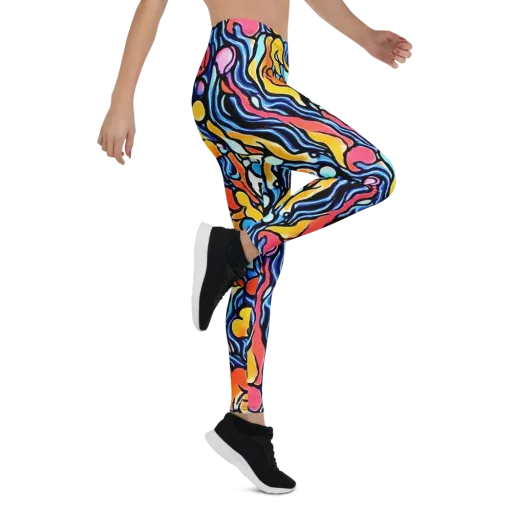 Kinetic Stained Glass on a Leggings