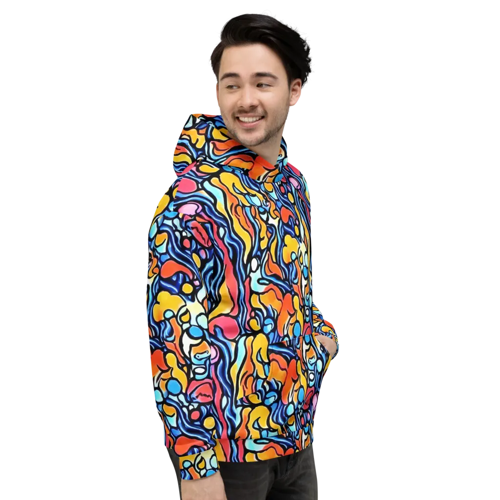 Kinetic Stained Glass on Hoodie — Right