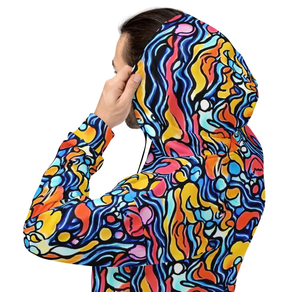 Kinetic Stained Glass on Hoodie — Back