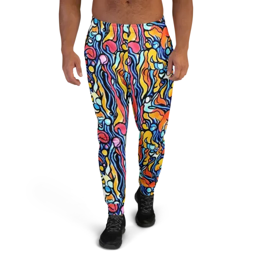 Kinetic Stained Glass on a Men's Joggers