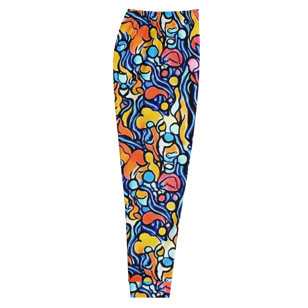 Kinetic Stained Glass on Men's Joggers — Right