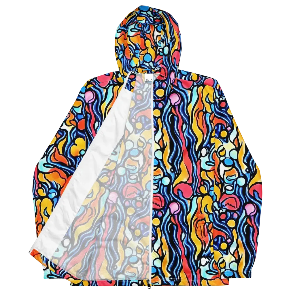 Kinetic Stained Glass on Men's Windbreaker — Front