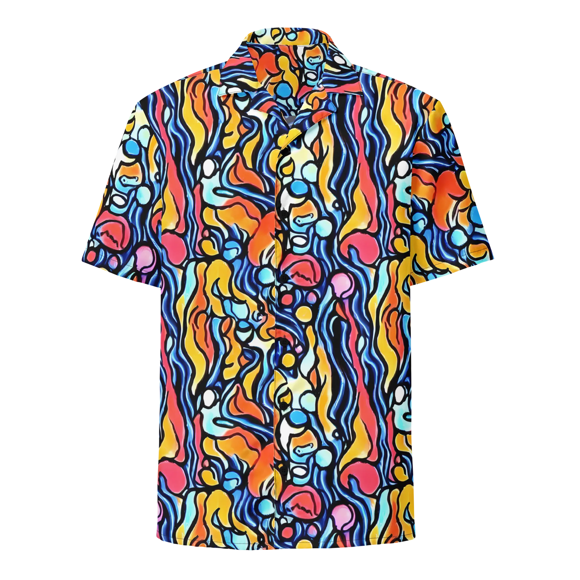 Kinetic Stained Glass on Button Shirt — Front