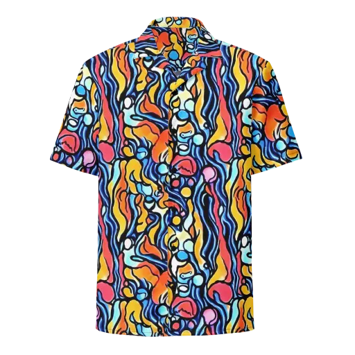 Kinetic Stained Glass on a Button Shirt