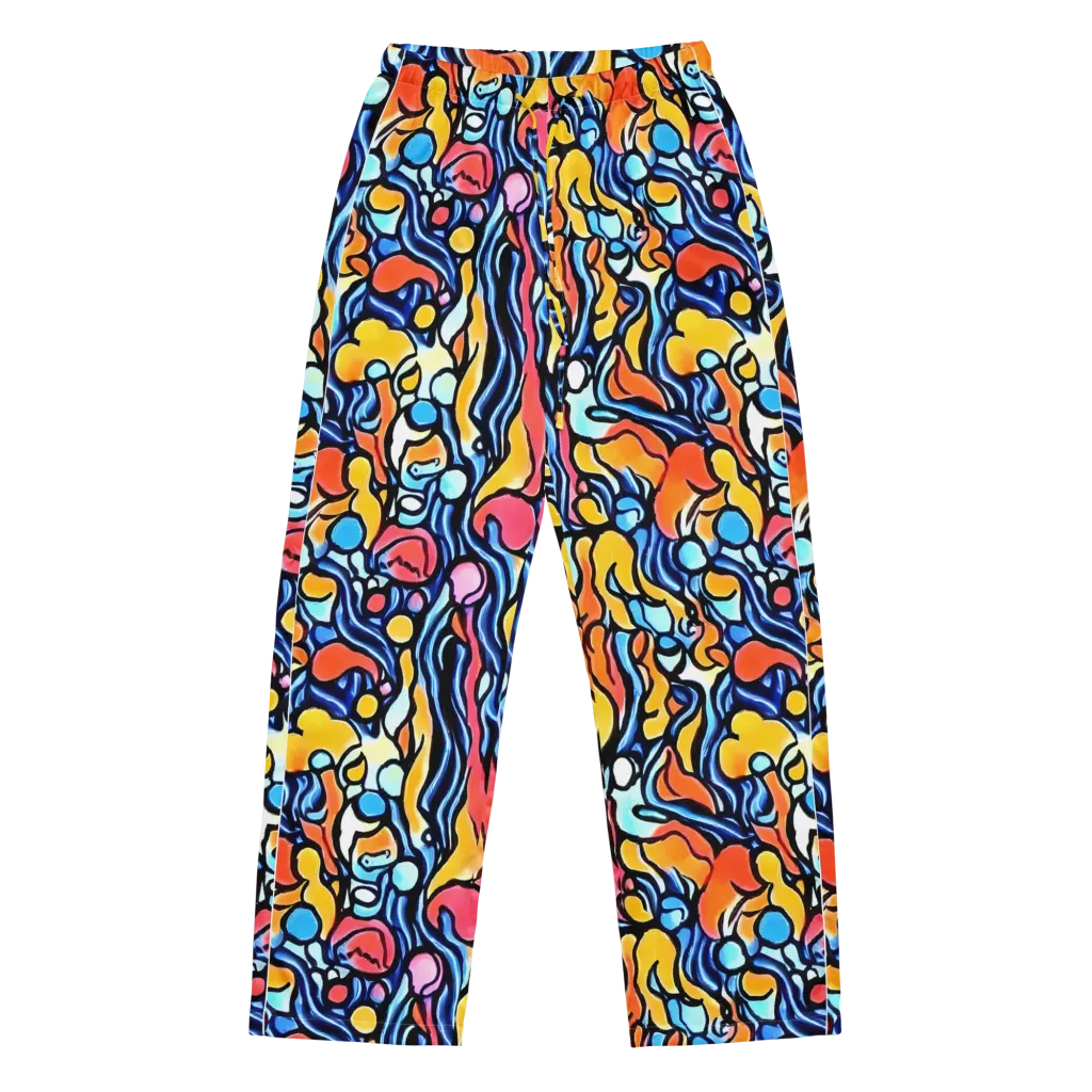 Kinetic Stained Glass on Women's Pajama Pants — Front