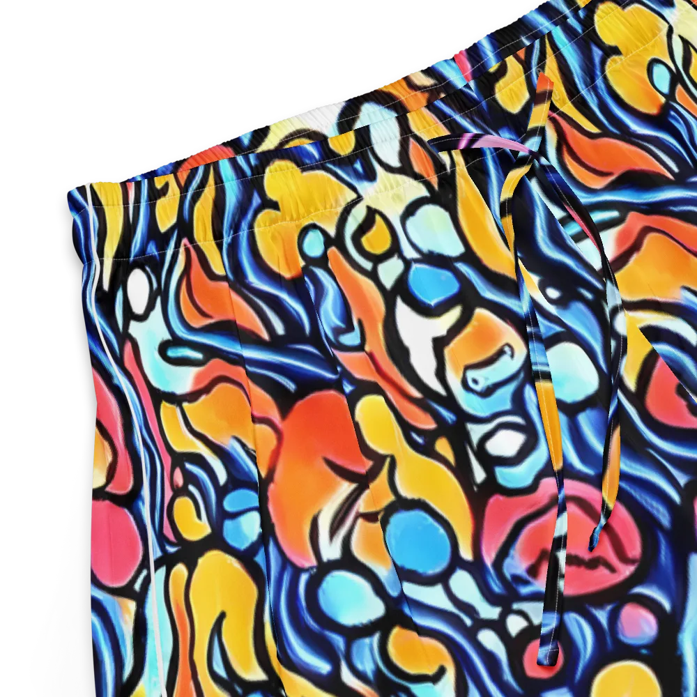 Kinetic Stained Glass on Women's Pajama Shorts — Product details