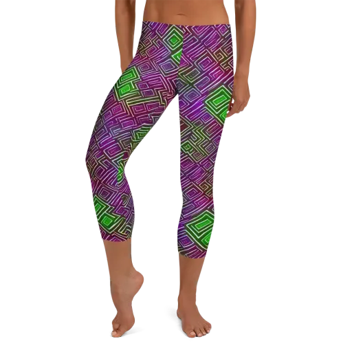 Chromatic Riddle on a Capri Leggings
