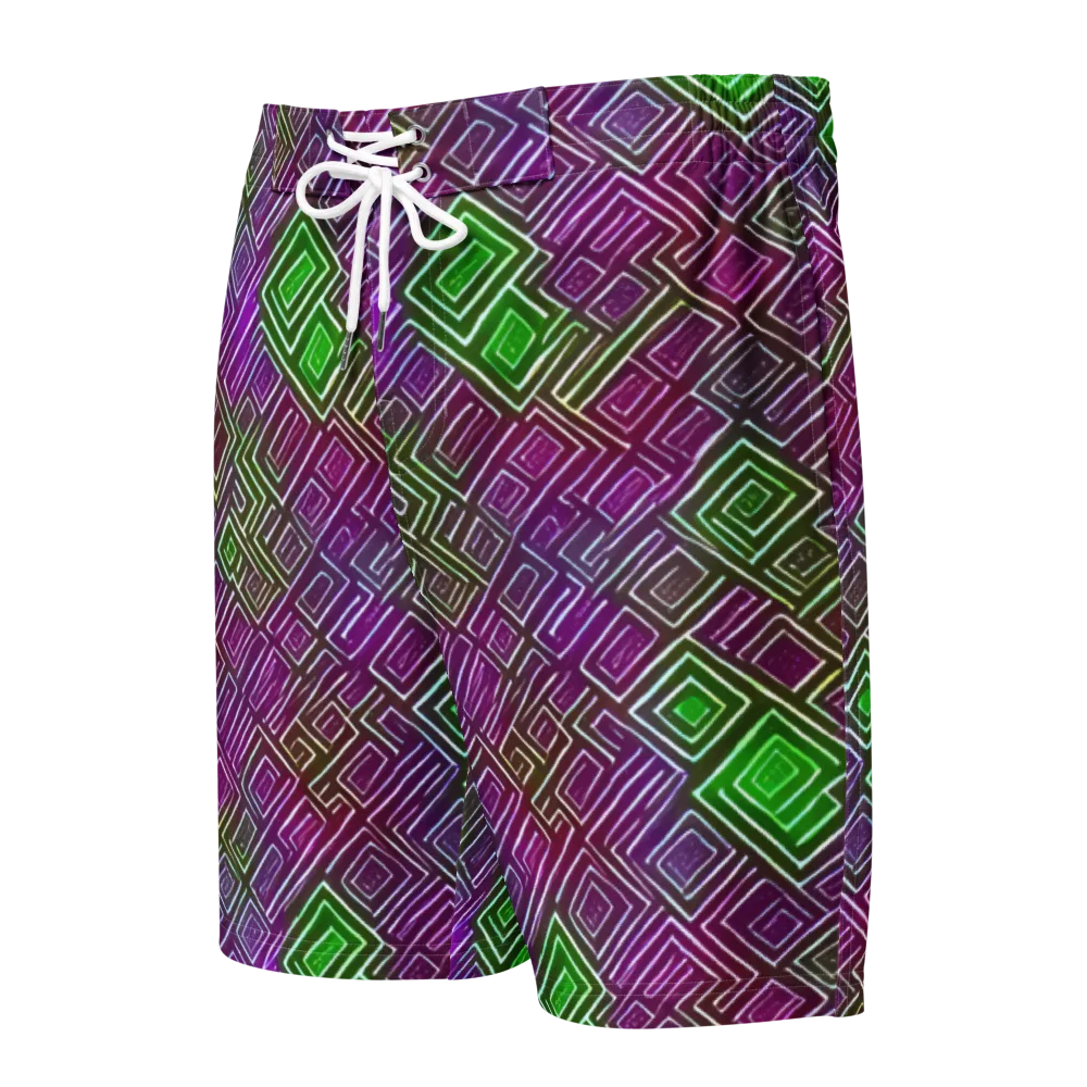 Chromatic Riddle on Men's Board Shorts — Front