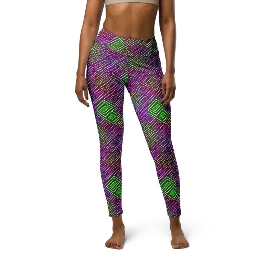 Chromatic Riddle on a Yoga Leggings