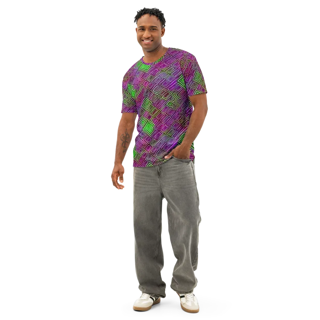 Chromatic Riddle on Men's Cotton Crew Neck T-Shirt — Front