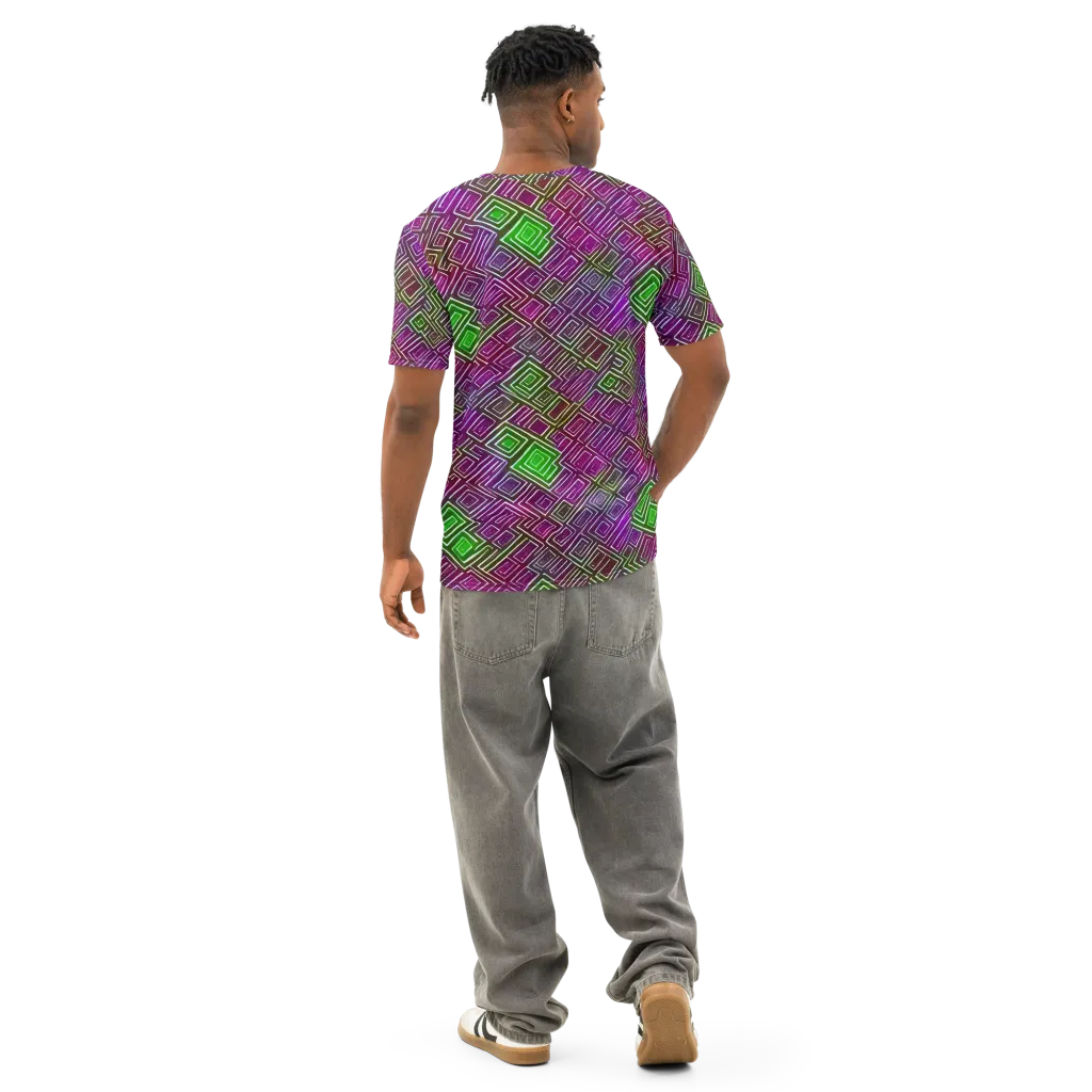 Chromatic Riddle on Men's Cotton Crew Neck T-Shirt — Back