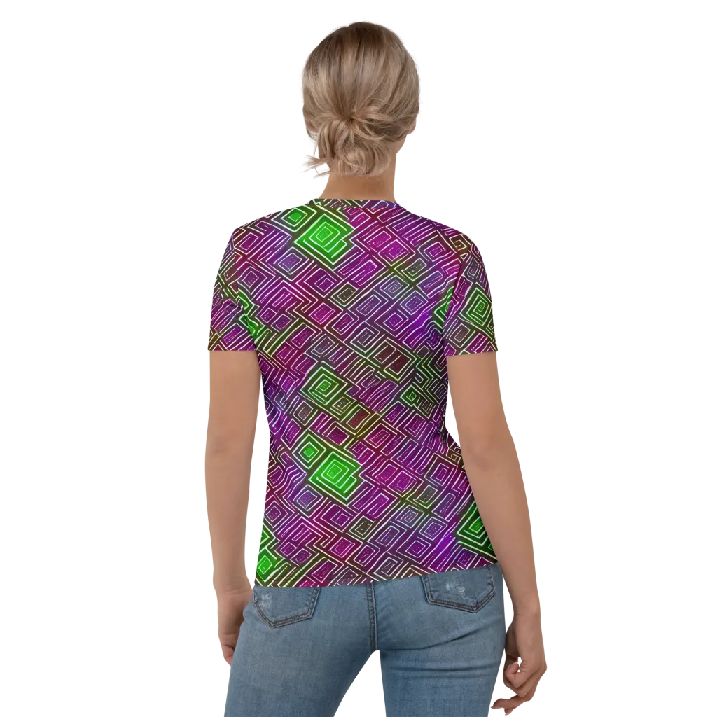 Chromatic Riddle on Women's Crew Neck T-Shirt — Back