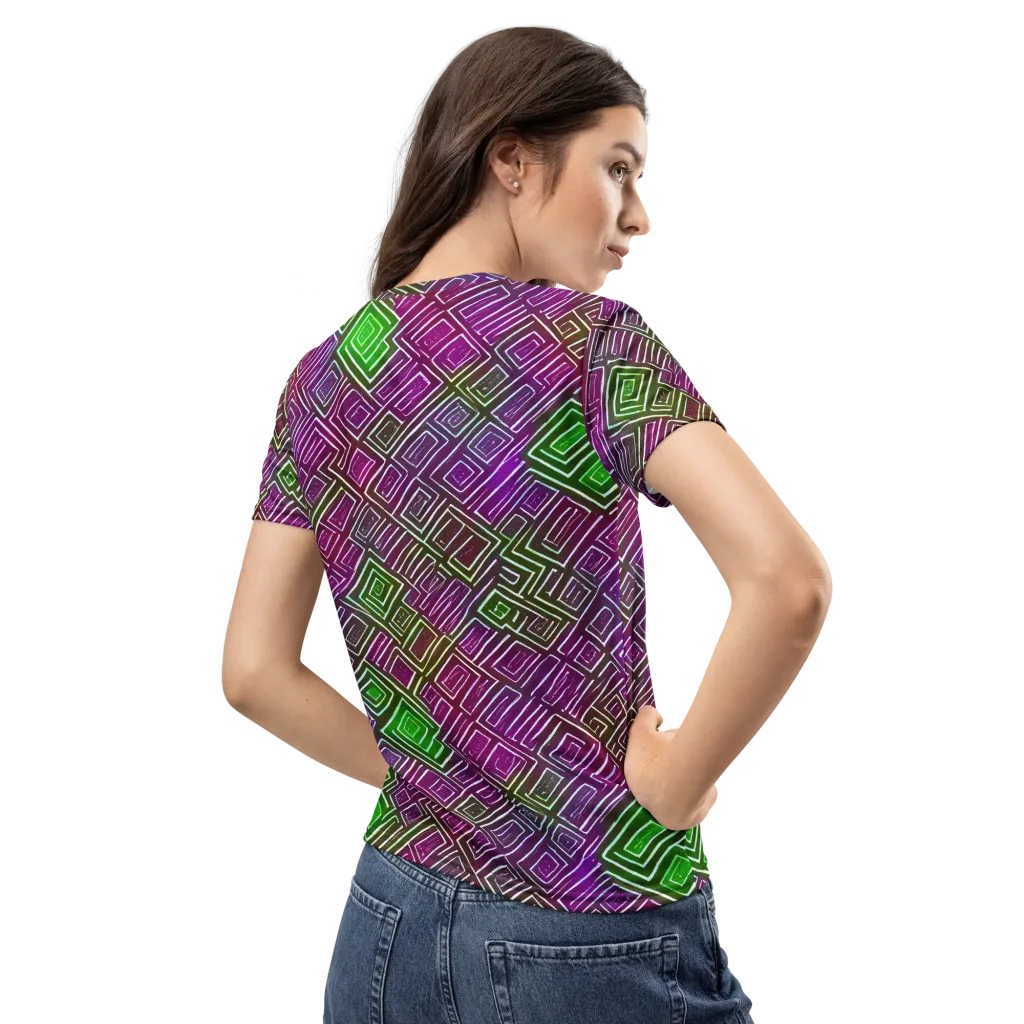 Chromatic Riddle on Women's Crew Neck T-Shirt — Back