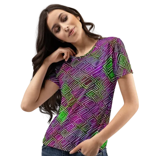 Chromatic Riddle on a Women's Crew Neck T-Shirt