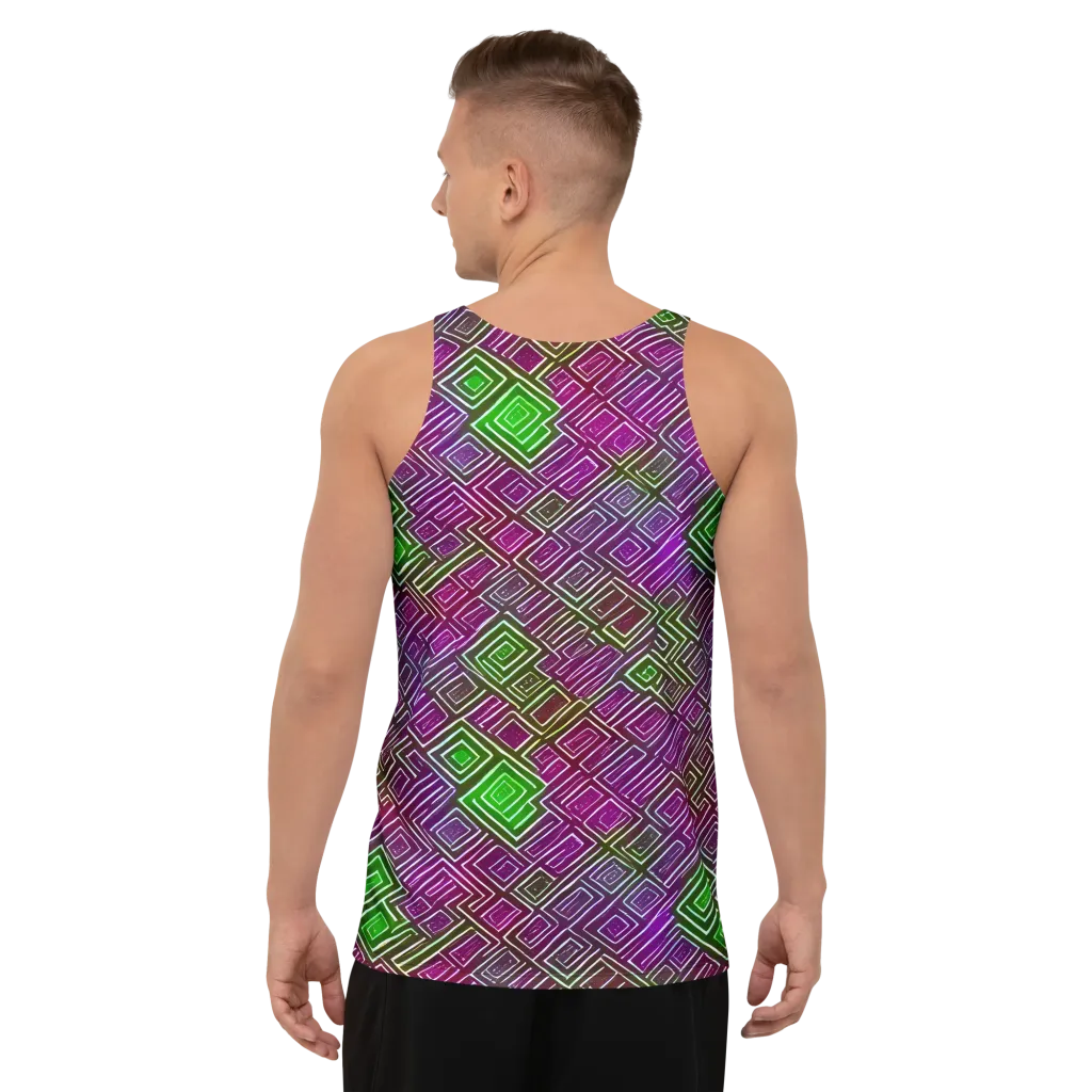 Chromatic Riddle on Men's Tank Top — Back