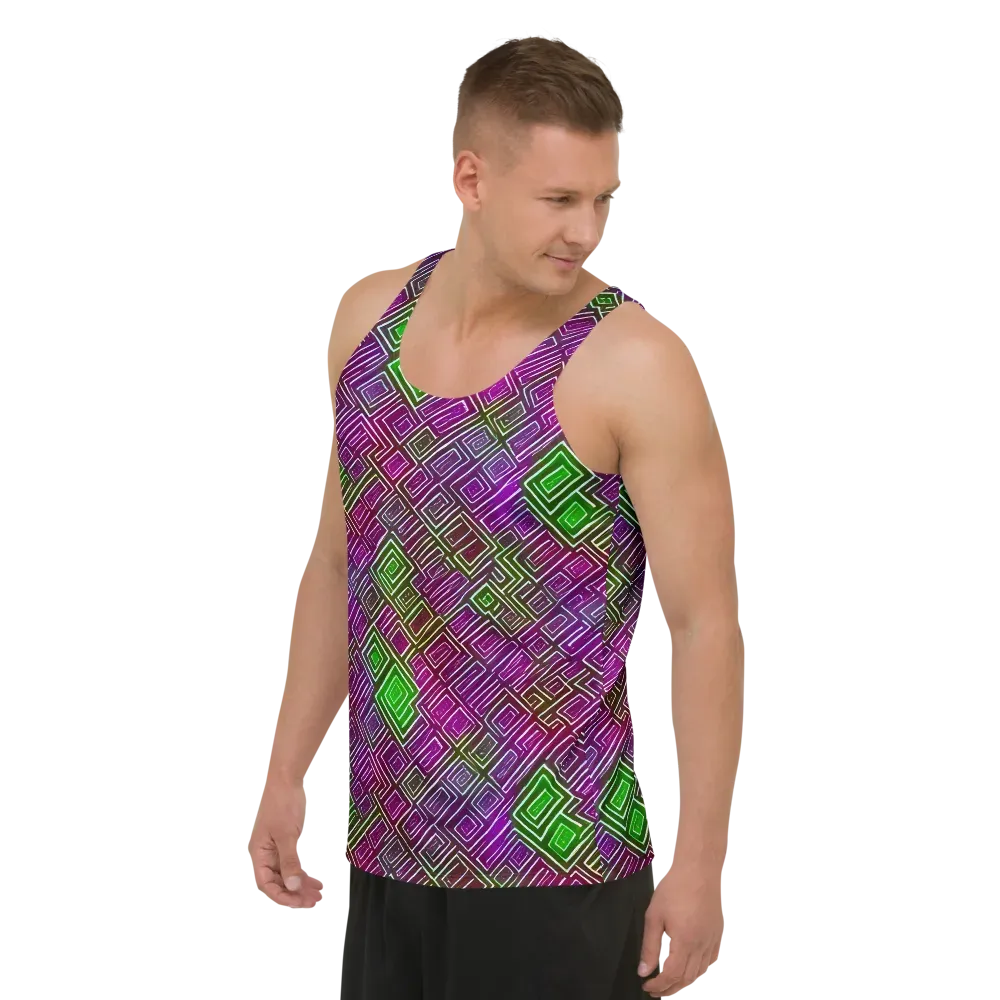 Chromatic Riddle on Men's Tank Top — Left Front