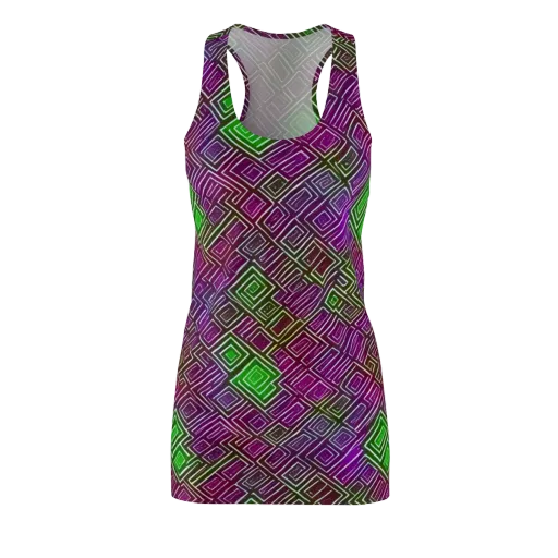 Chromatic Riddle on a Racerback Dress