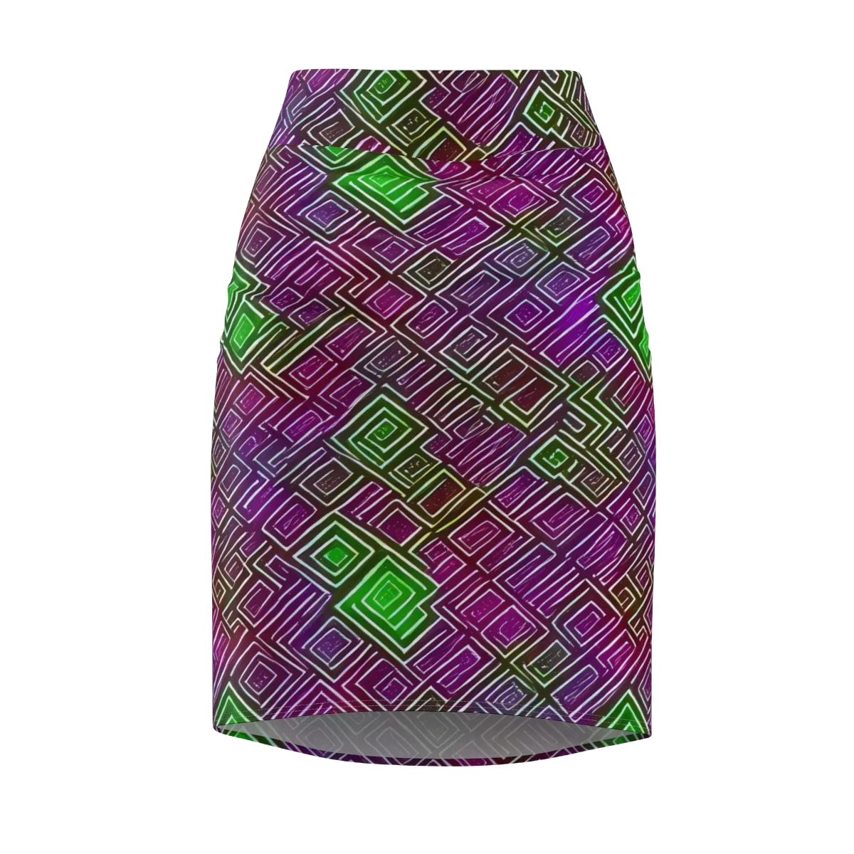 Chromatic Riddle on Pencil Skirt — Front