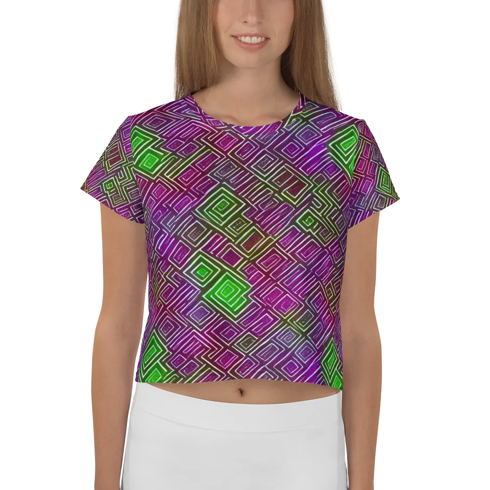 Chromatic Riddle on Crop Tee — Front