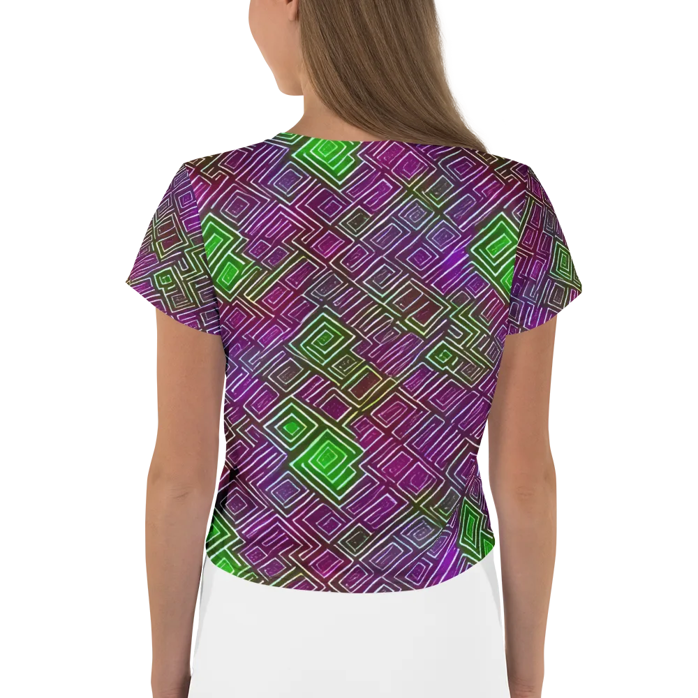 Chromatic Riddle on Crop Tee — Back