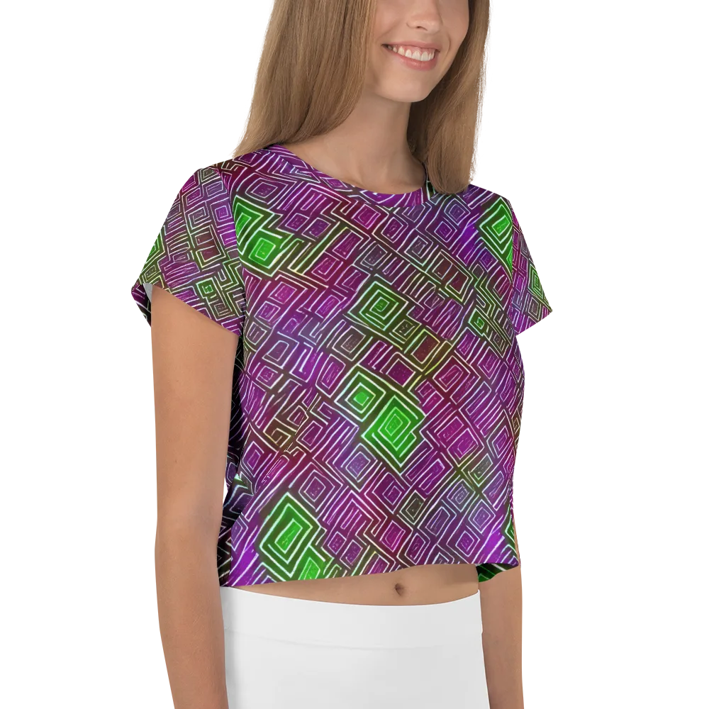 Chromatic Riddle on Crop Tee — Right