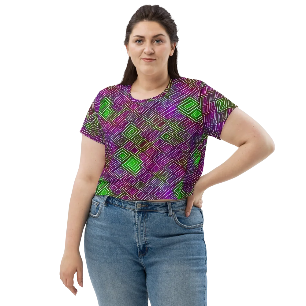 Chromatic Riddle on Crop Tee — Front