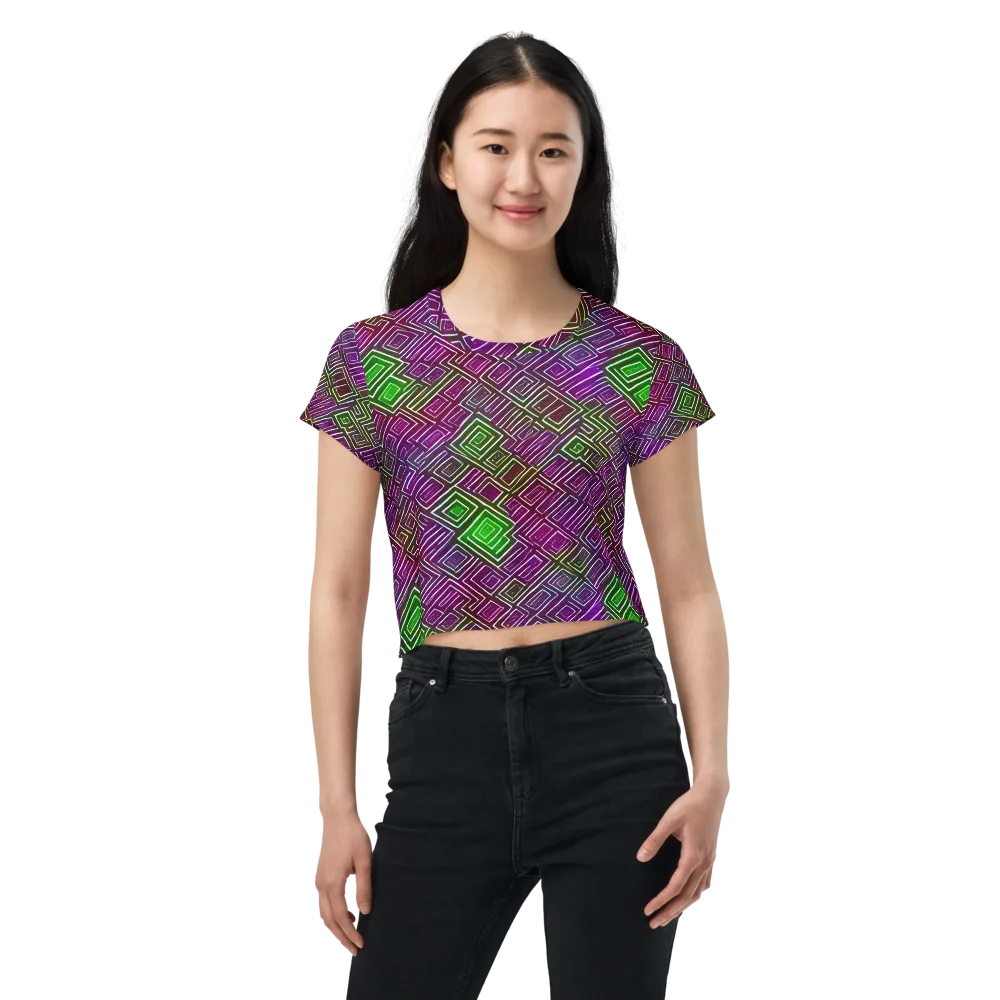 Chromatic Riddle on Crop Tee — Front
