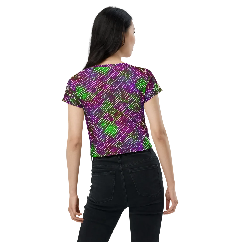 Chromatic Riddle on Crop Tee — Back
