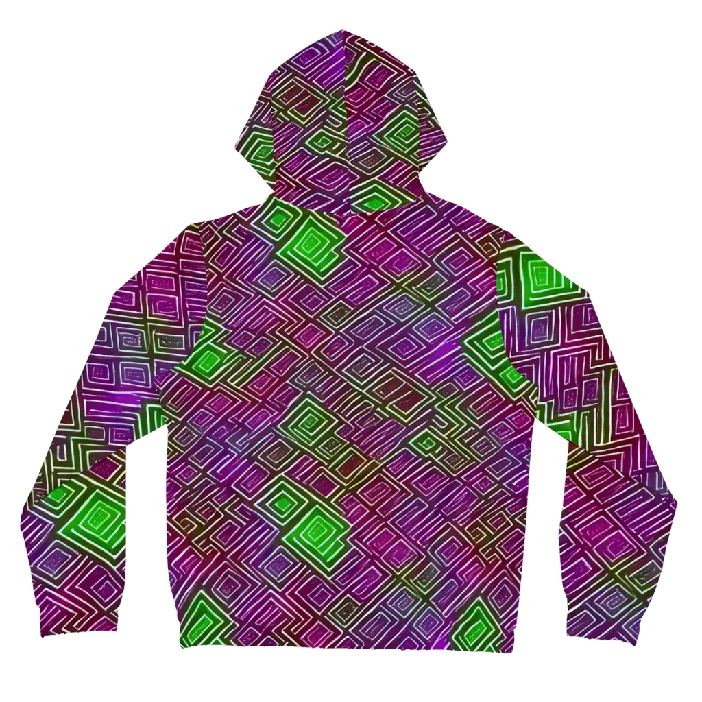 Chromatic Riddle on Women's Full-Zip Hoodie — Back