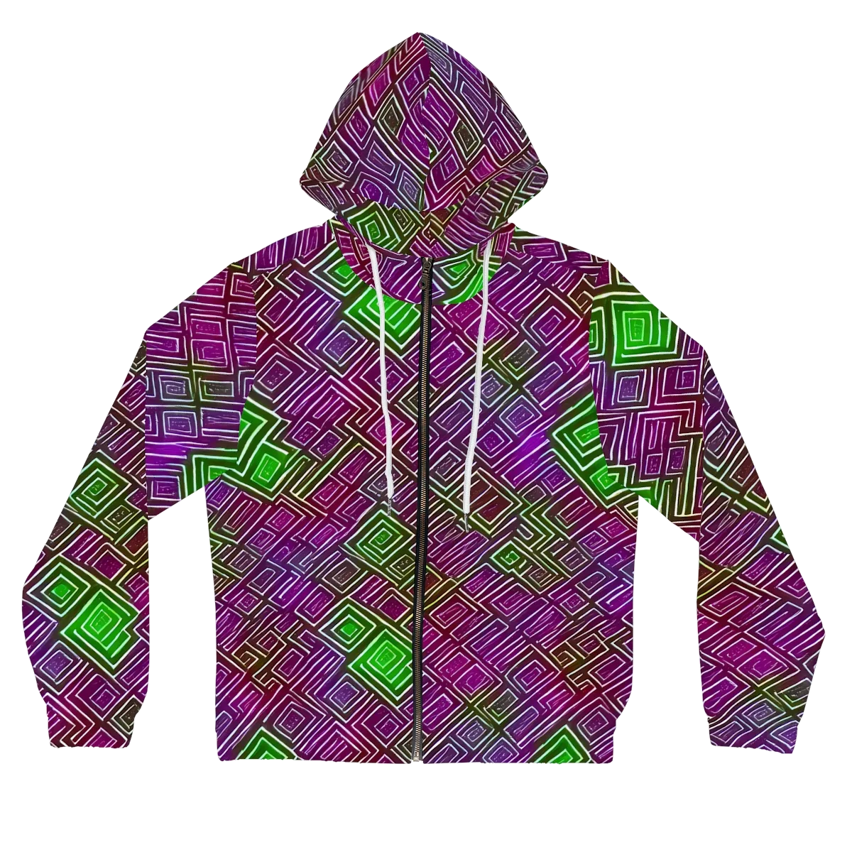 Chromatic Riddle on Women's Full-Zip Hoodie — Front