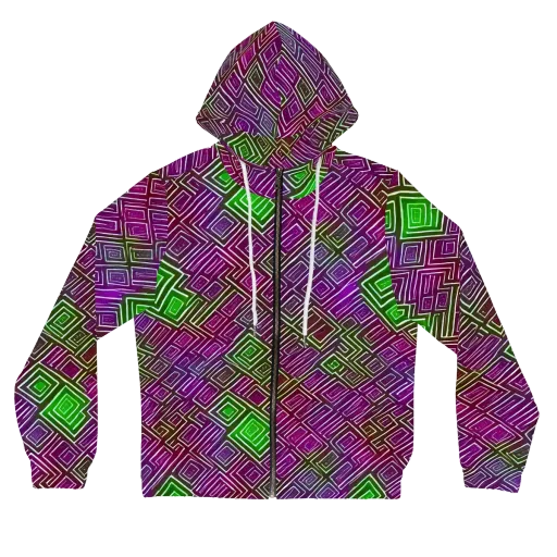 Chromatic Riddle on a Women's Full-Zip Hoodie