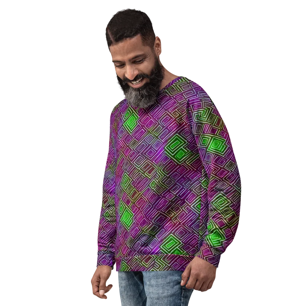 Chromatic Riddle on Sweatshirt — Left Front