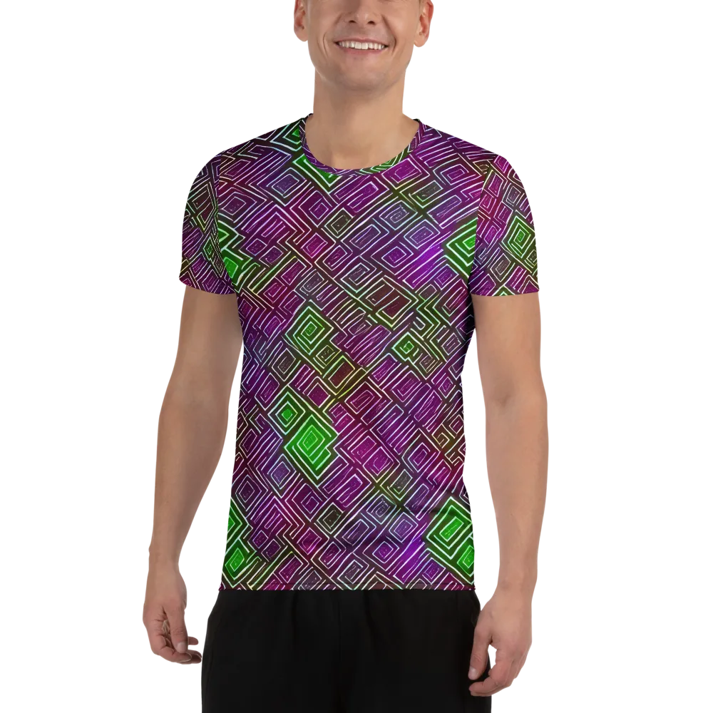 Chromatic Riddle on Men's Athletic T-Shirt — Front