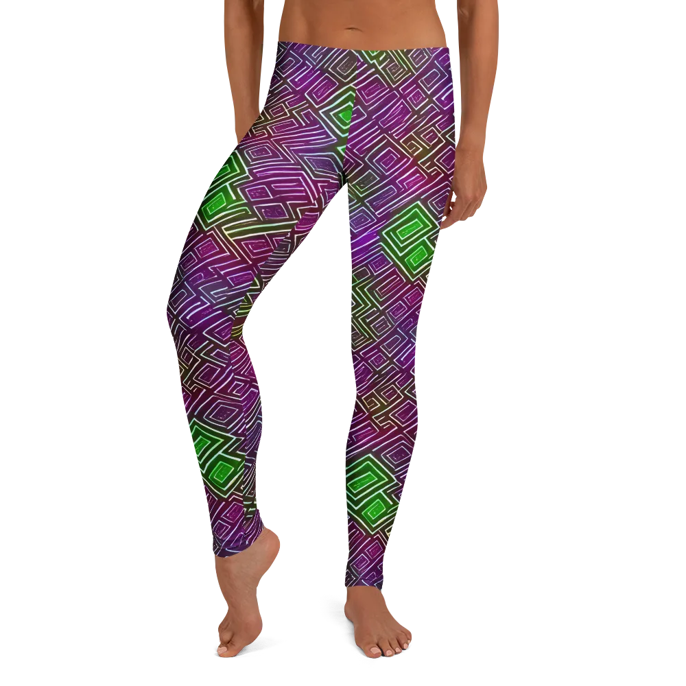 Chromatic Riddle on Leggings — Front