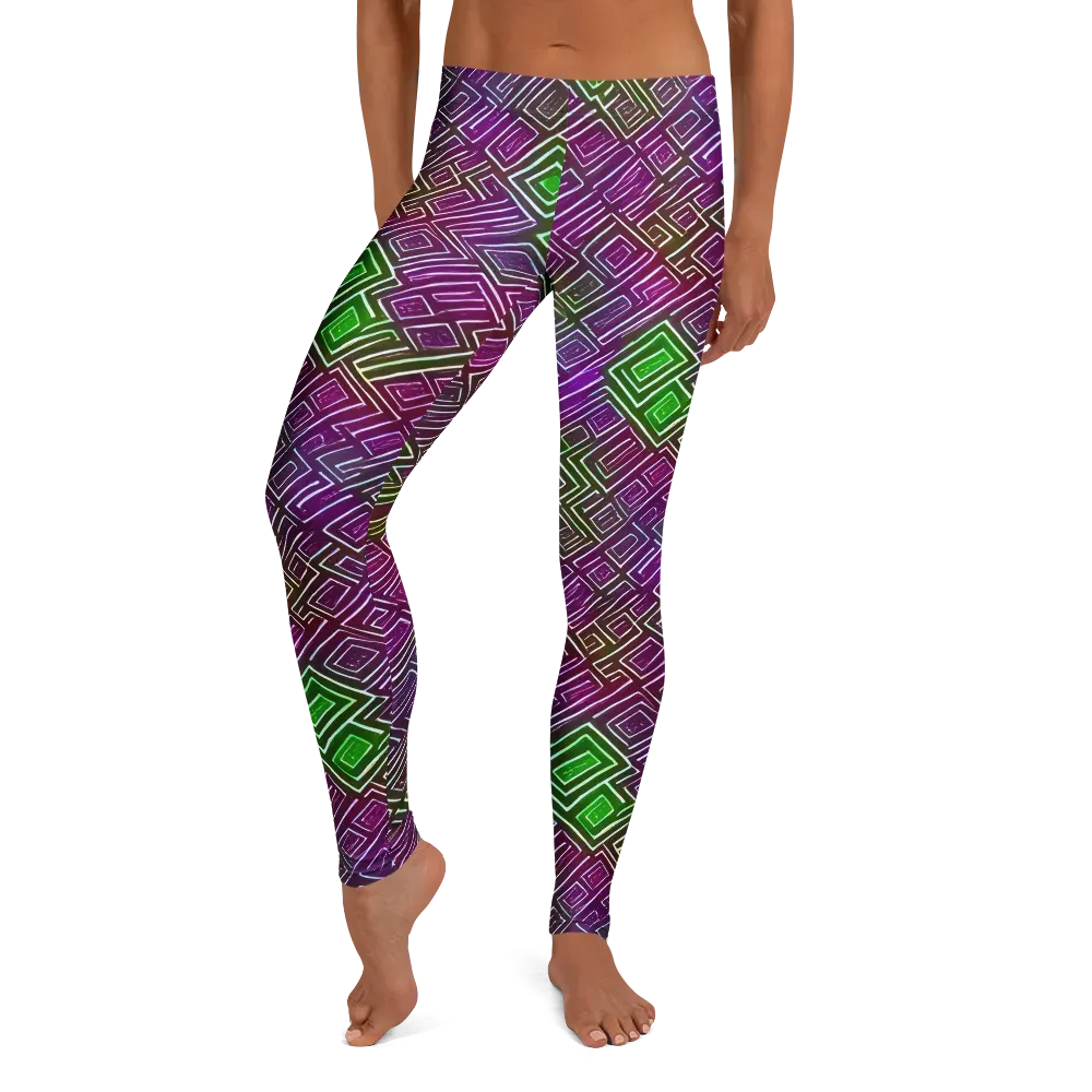 Chromatic Riddle on Leggings — Front
