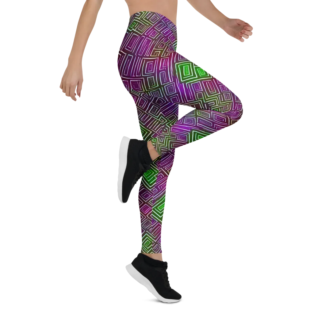 Chromatic Riddle on Leggings — Right