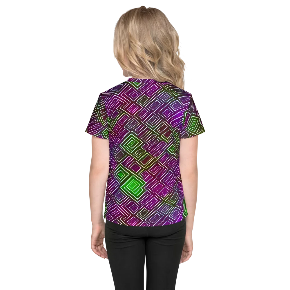 Chromatic Riddle on Kids Crew Neck T-Shirt — Back