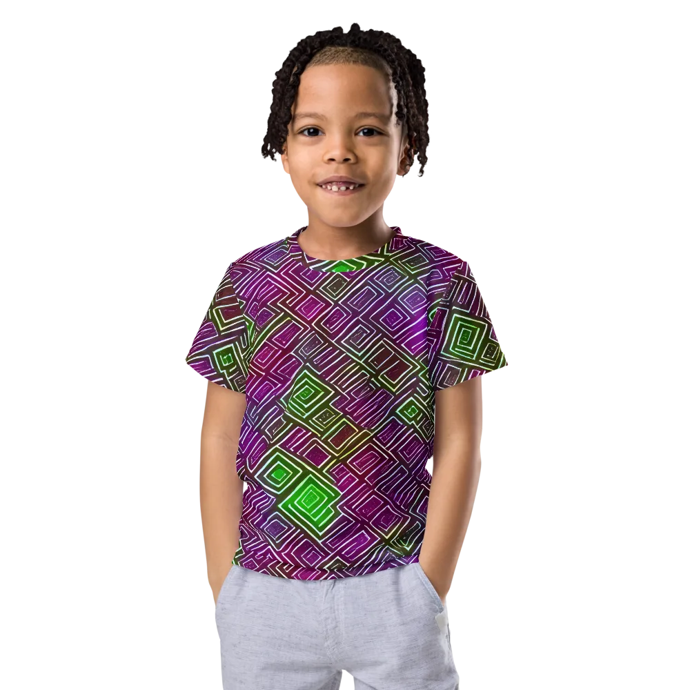 Chromatic Riddle on Kids Crew Neck T-Shirt — Front