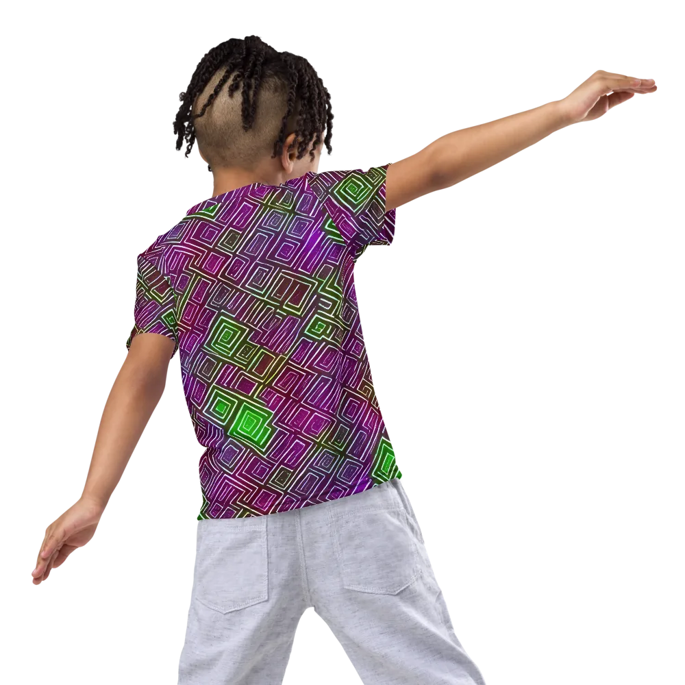 Chromatic Riddle on Kids Crew Neck T-Shirt — Back