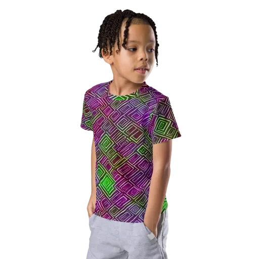 Chromatic Riddle on a Kids Crew Neck T-Shirt