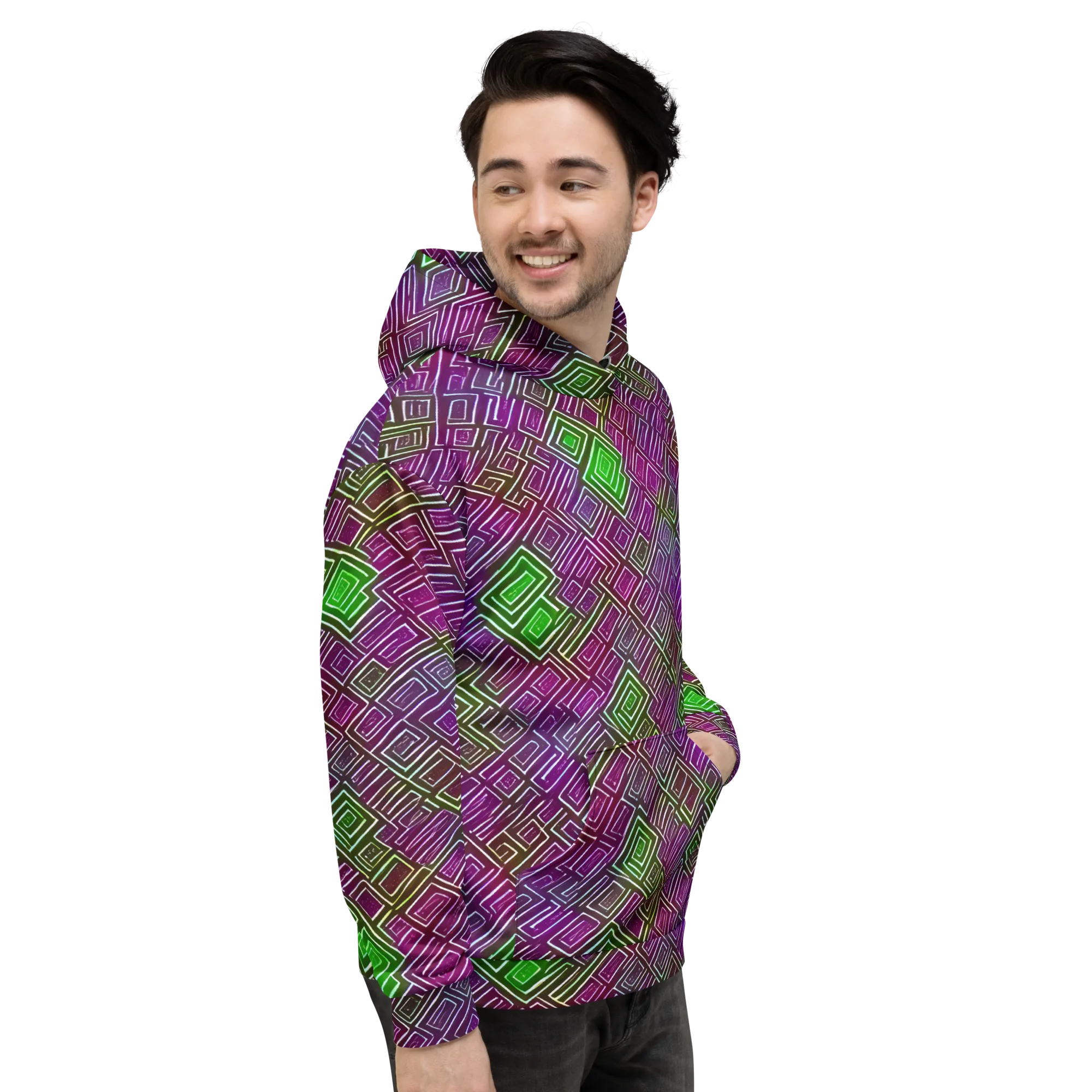 Chromatic Riddle on Hoodie — Right