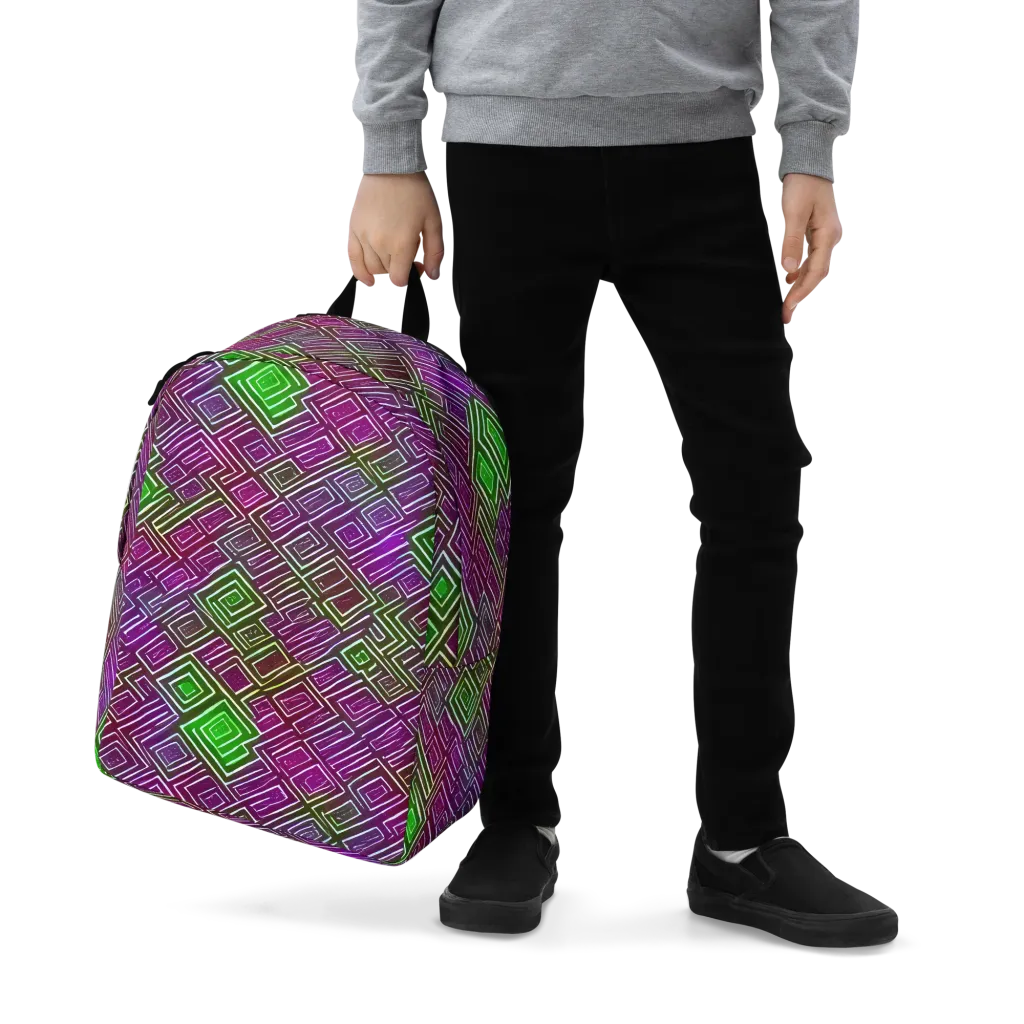 Chromatic Riddle on Minimalist Backpack — Zoomed-in