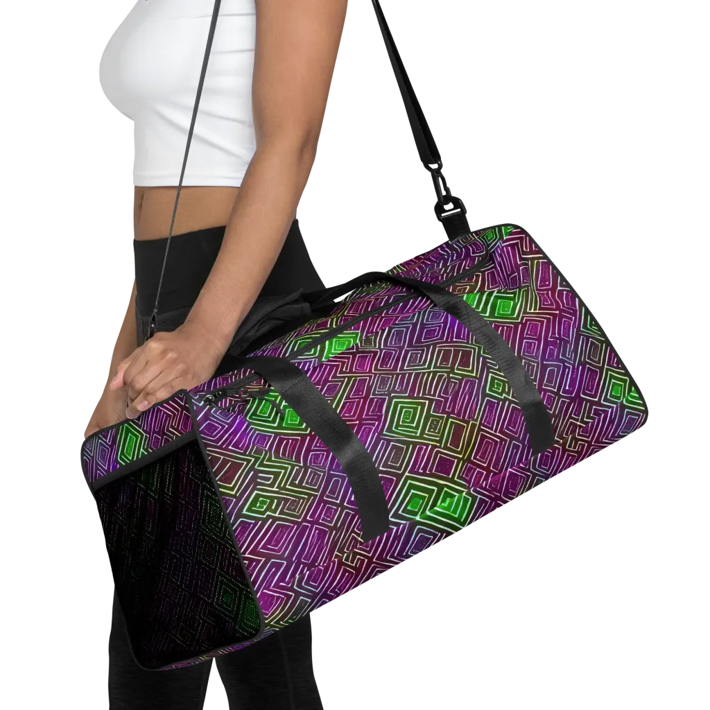 Chromatic Riddle on Duffle Bag — Front