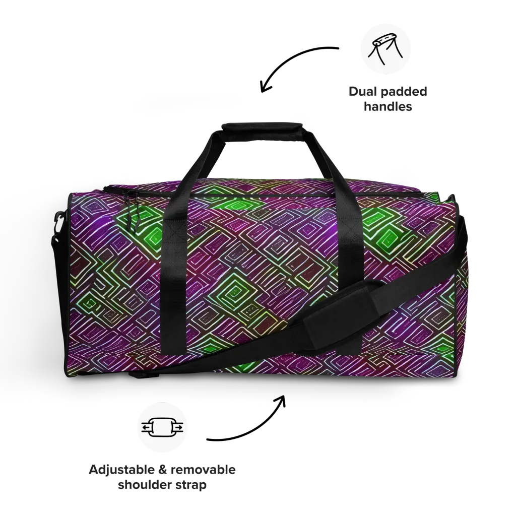 Chromatic Riddle on Duffle Bag — Front