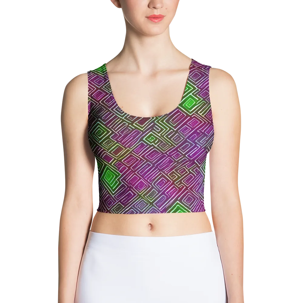 Chromatic Riddle on Crop Top — Front