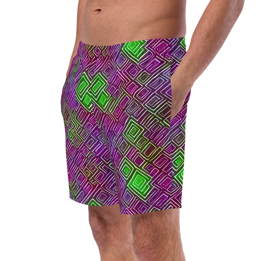 Chromatic Riddle on Swim Trunks — Left Front